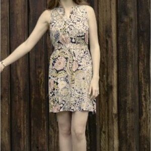 LOFT Multicolor Patterned Dress